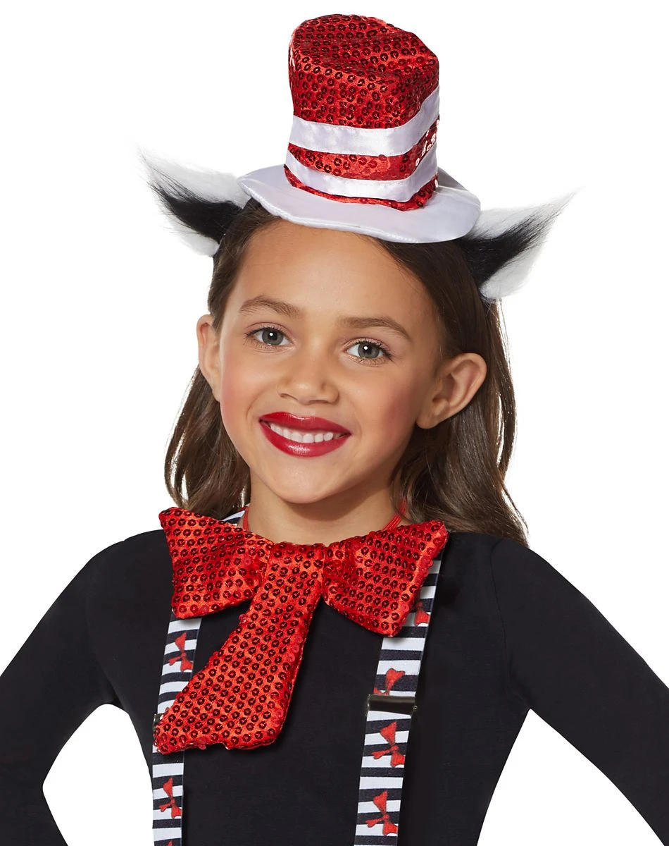 Spirit Halloween Kids Cat In the Hat Deluxe Costume Kit - Dr. Seuss 4 Spirit Halloween Kids Cat In the Hat Deluxe Costume Kit - Dr. Seuss - Image 2