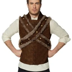 Spirit Halloween Adult Faux Fur Medieval Vest