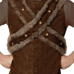 Spirit Halloween Adult Faux Fur Medieval Vest -HALLOWEEN COSTUMES Sales Store 01452101 c