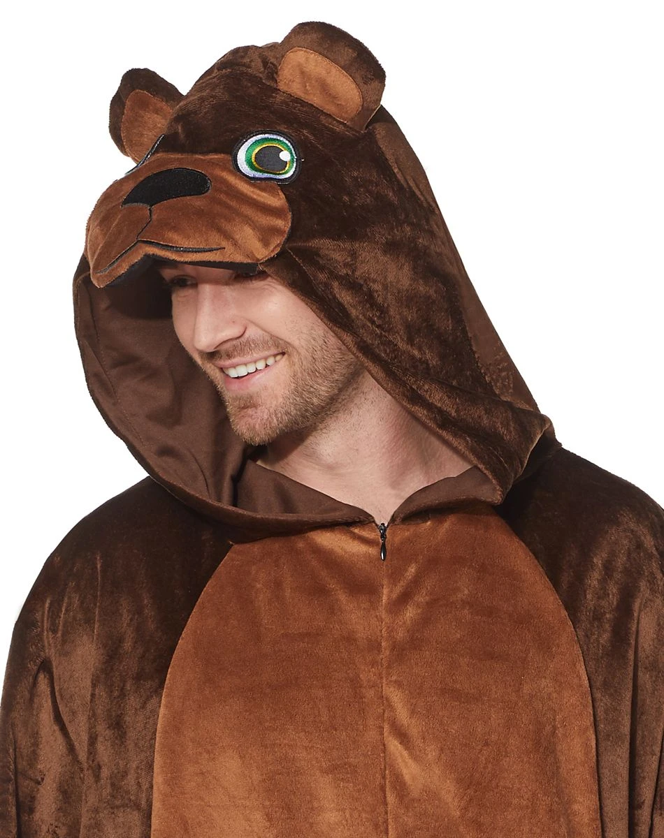Spirit Halloween Adult Bear Union Suit 4 Spirit Halloween Adult Bear Union Suit - Image 2