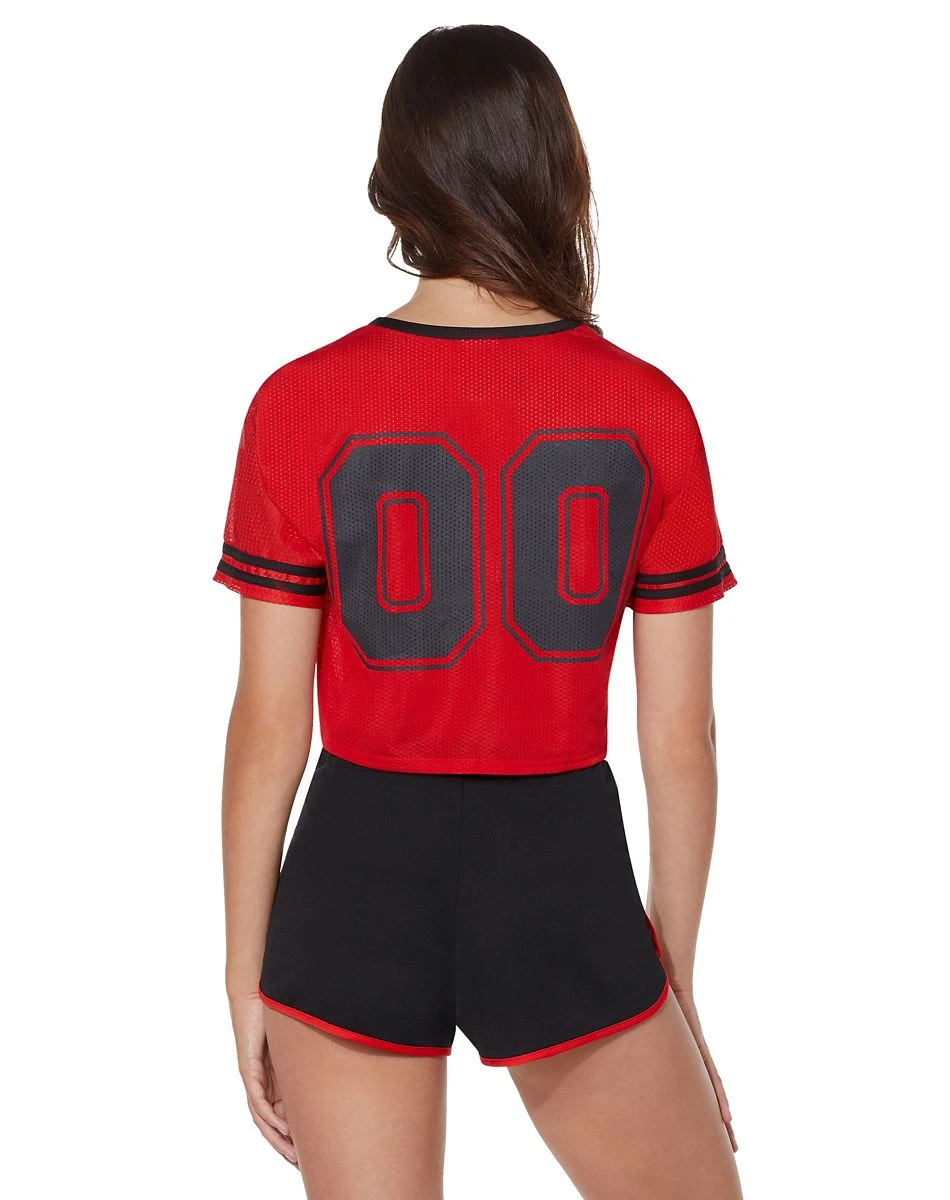 Spirit Halloween Red Cropped Jersey 8 Spirit Halloween Red Cropped Jersey - Image 6
