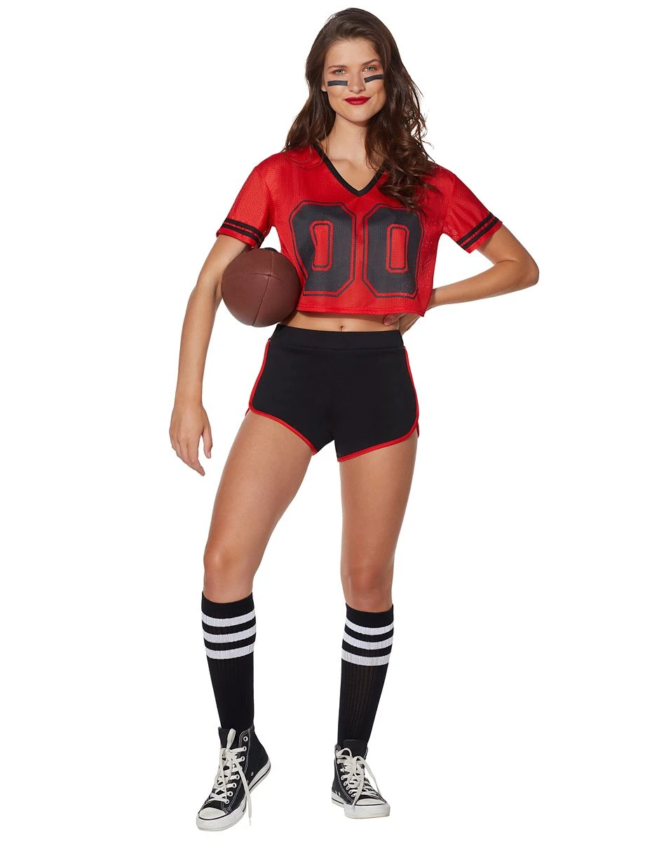 Spirit Halloween Red Cropped Jersey 5 Spirit Halloween Red Cropped Jersey - Image 3
