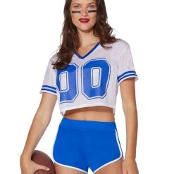 Spirit Halloween White Cropped Jersey