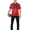 Spirit Halloween Red Football Jersey -HALLOWEEN COSTUMES Sales Store 01454917 a