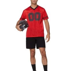 Spirit Halloween Red Football Jersey -HALLOWEEN COSTUMES Sales Store 01454925 c