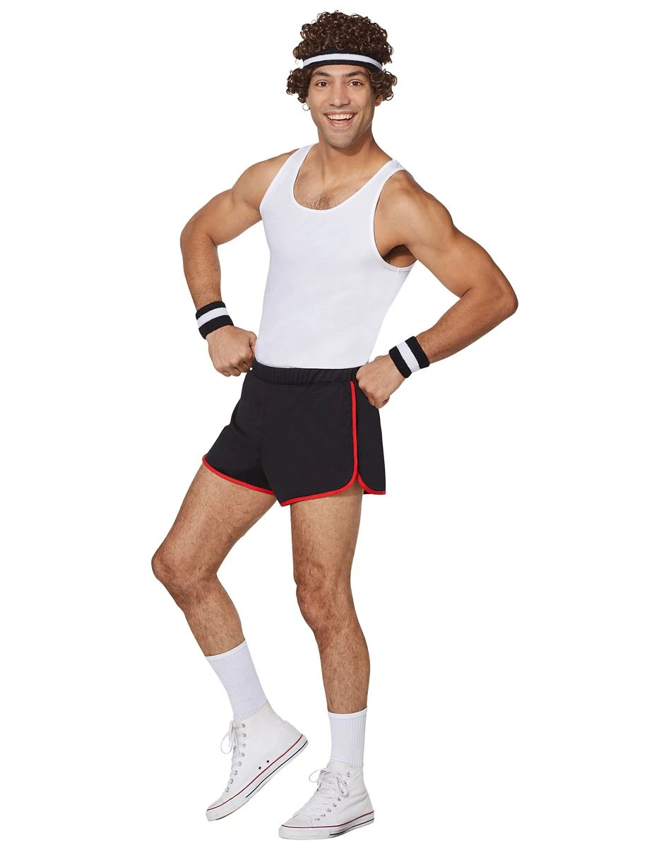 Spirit Halloween Male Black and Red Athletic Shorts 5 Spirit Halloween Male Black and Red Athletic Shorts - Image 3