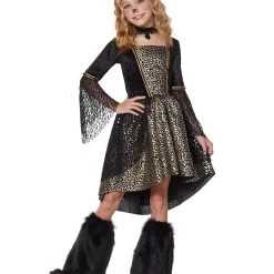 Spirit Halloween Kids Faux Fur Cat Dress Costume - The Signature Collection -HALLOWEEN COSTUMES Sales Store 01455252 b
