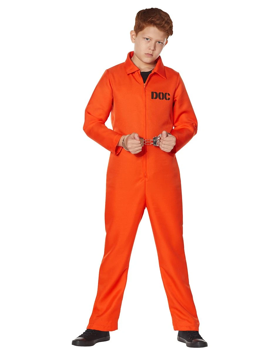Spirit Halloween Kids Escaped Convict Costume 3 Spirit Halloween Kids Escaped Convict Costume