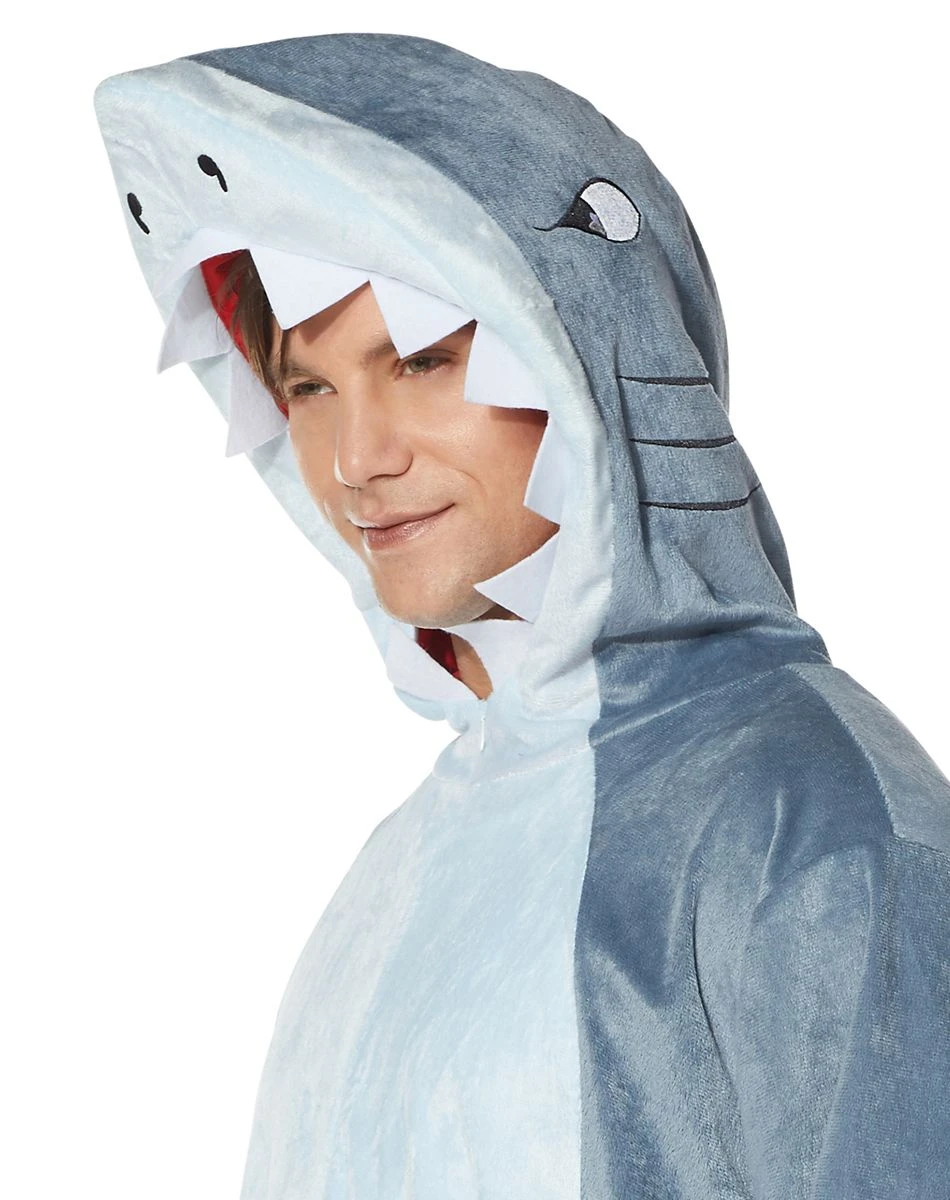 Spirit Halloween Adult Shark Union Suit 5 Spirit Halloween Adult Shark Union Suit - Image 3