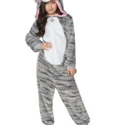 Spirit Halloween Kids Faux Fur Cat One-Piece Costume