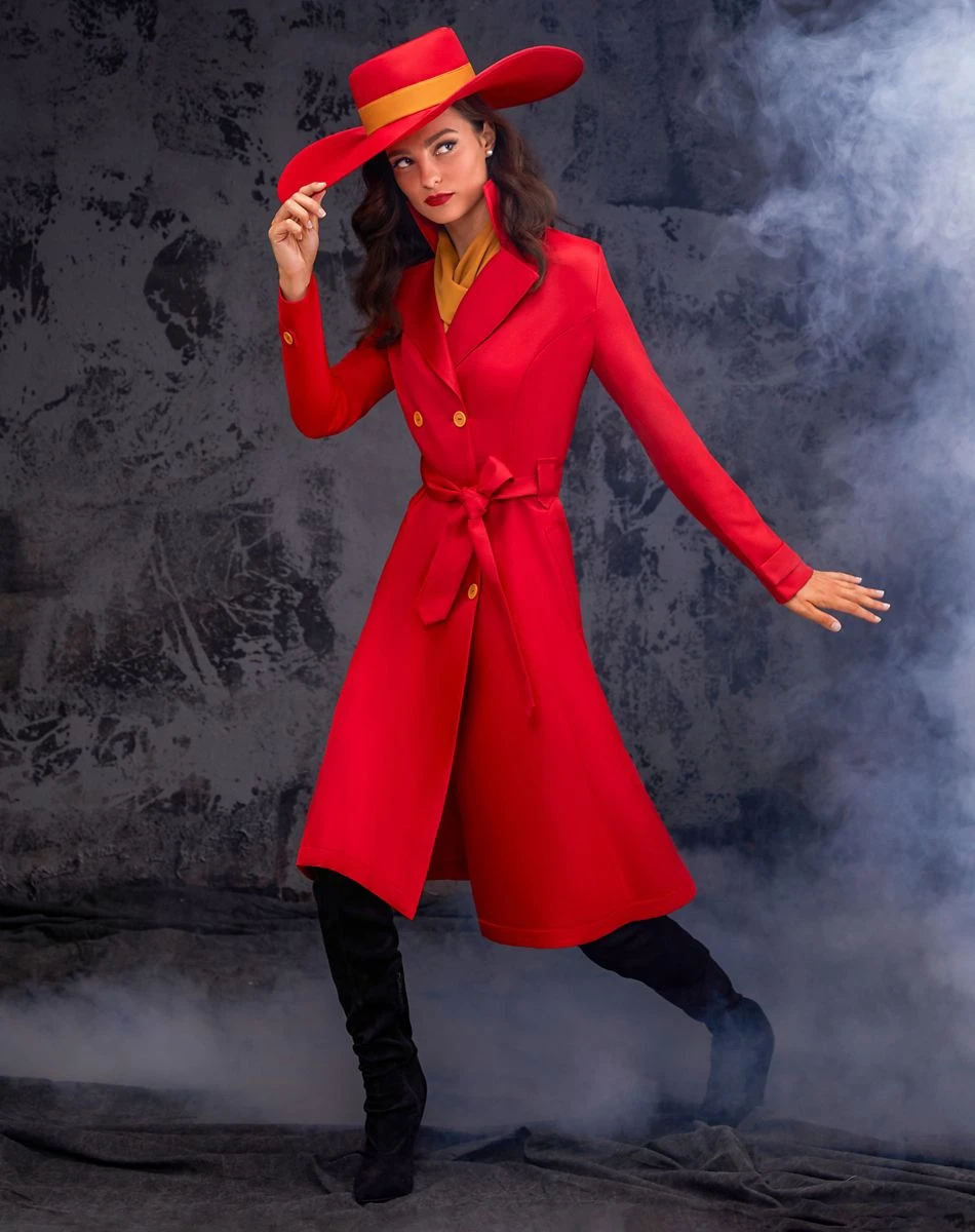 Spirit Halloween Adult Carmen Sandiego Costume 3 Spirit Halloween Adult Carmen Sandiego Costume