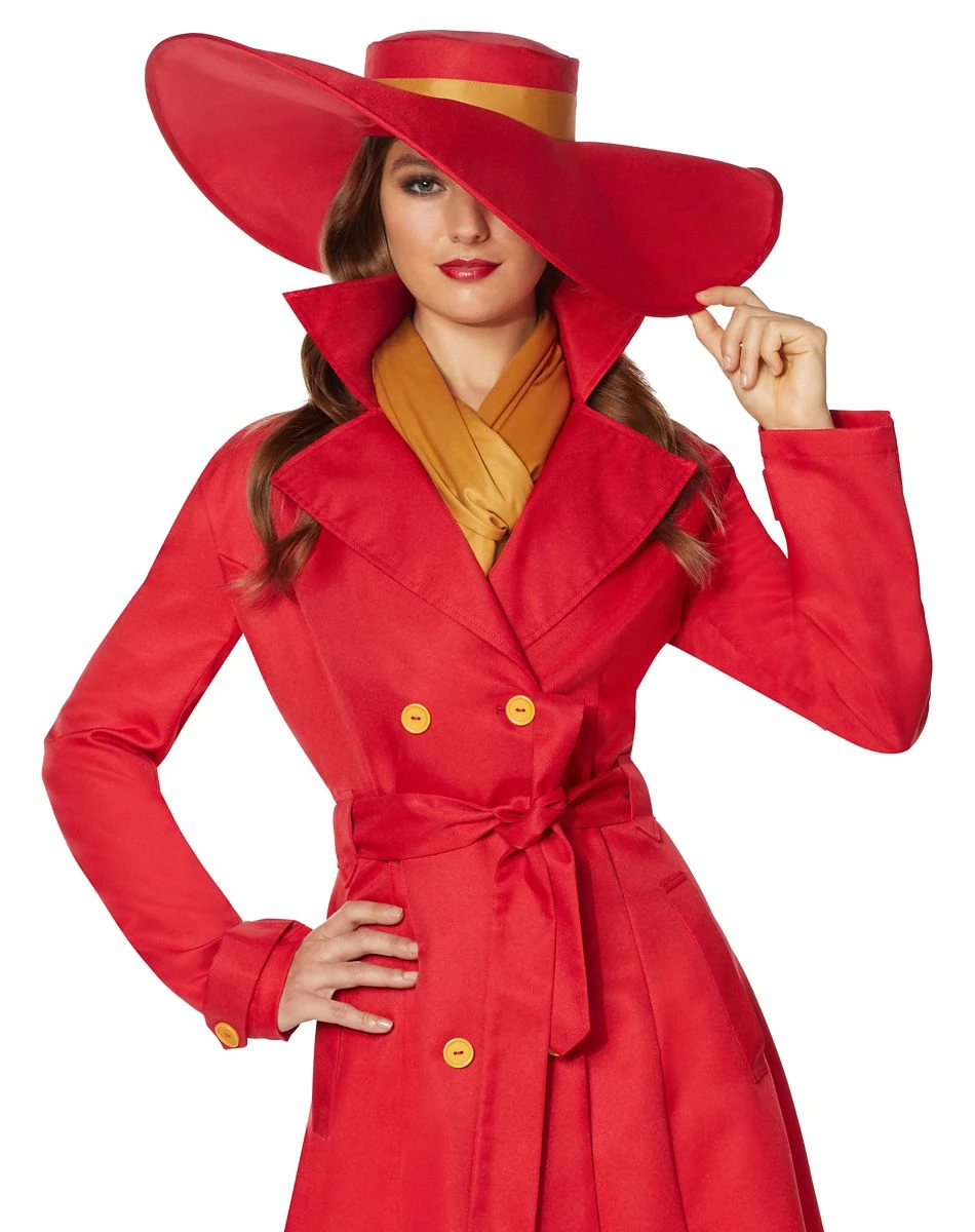 Spirit Halloween Adult Carmen Sandiego Costume 5 Spirit Halloween Adult Carmen Sandiego Costume - Image 3