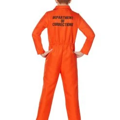 Spirit Halloween Kids Escaped Convict Costume -HALLOWEEN COSTUMES Sales Store 01462837 b