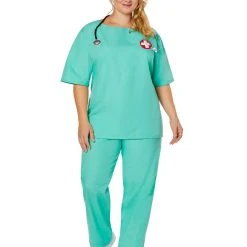 Spirit Halloween Adult ER Surgeon Plus Size Costume -HALLOWEEN COSTUMES Sales Store 01463249 d