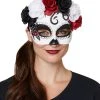 Spirit Halloween Day of the Dead Rose Half Mask -HALLOWEEN COSTUMES Sales Store 01465434 a