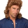 Spirit Halloween '80s Brown Mid-Length Curls Wig -HALLOWEEN COSTUMES Sales Store 01465780 a