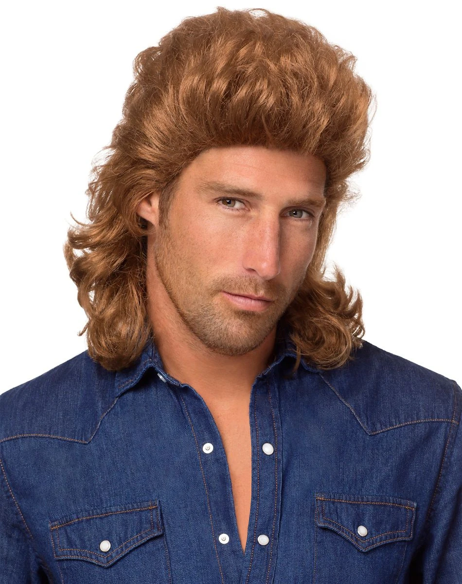 Spirit Halloween '80s Brown Mid-Length Curls Wig 3 Spirit Halloween '80s Brown Mid-Length Curls Wig