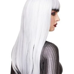 Spirit Halloween Black and White Wig -HALLOWEEN COSTUMES Sales Store 01467729 b