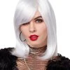 Spirit Halloween Side Bang White Pageboy Wig -HALLOWEEN COSTUMES Sales Store 01467745 a