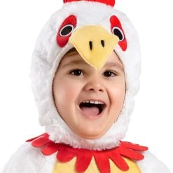 Spirit Halloween Toddler Faux Fur Chicken Costume with Sound -HALLOWEEN COSTUMES Sales Store 01468388 c