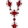 Spirit Halloween Deluxe '20s Red Necklace -HALLOWEEN COSTUMES Sales Store 01469006 a