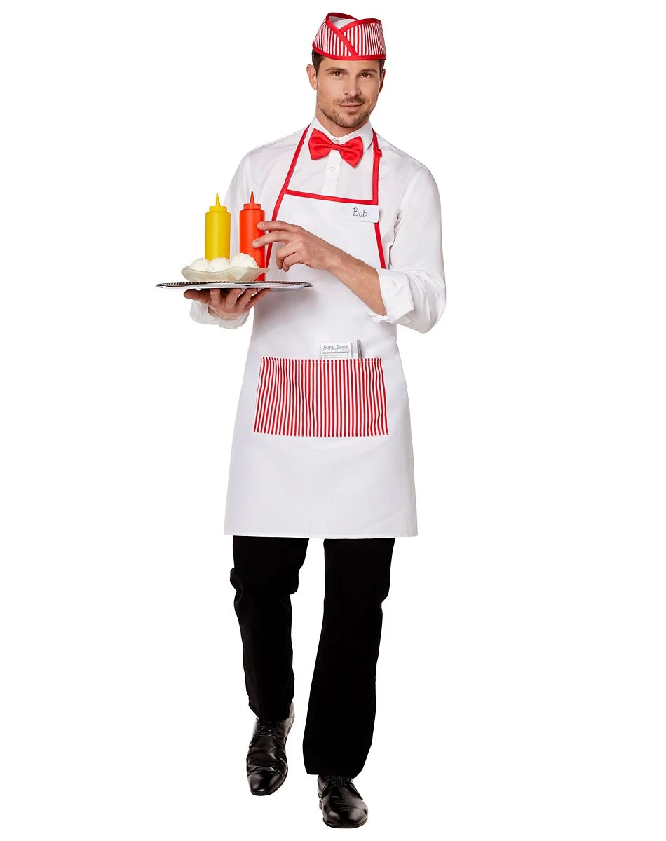 Spirit Halloween Adult Male '50s Diner Guy Costume 3 Spirit Halloween Adult Male '50s Diner Guy Costume
