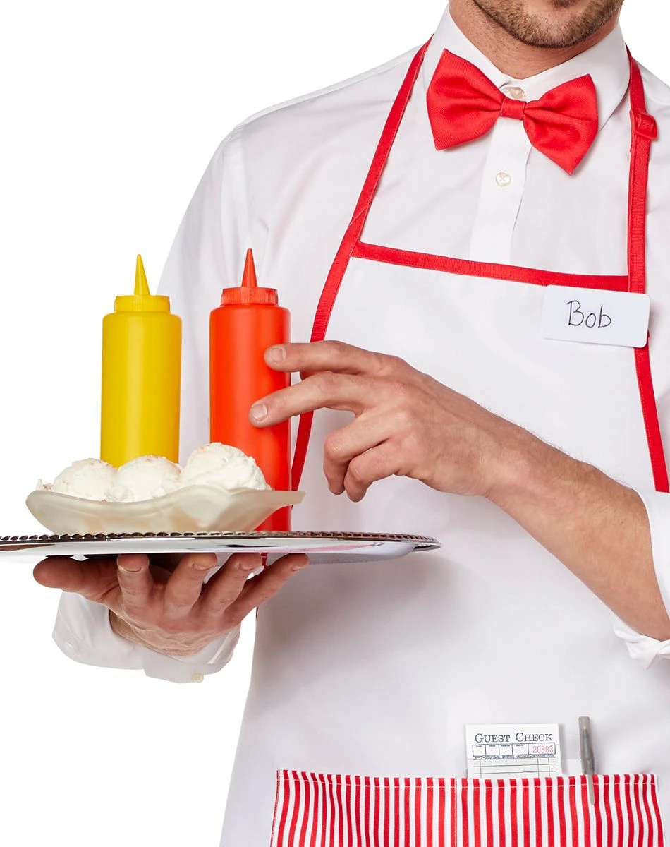 Spirit Halloween Adult Male '50s Diner Guy Costume 5 Spirit Halloween Adult Male '50s Diner Guy Costume - Image 3