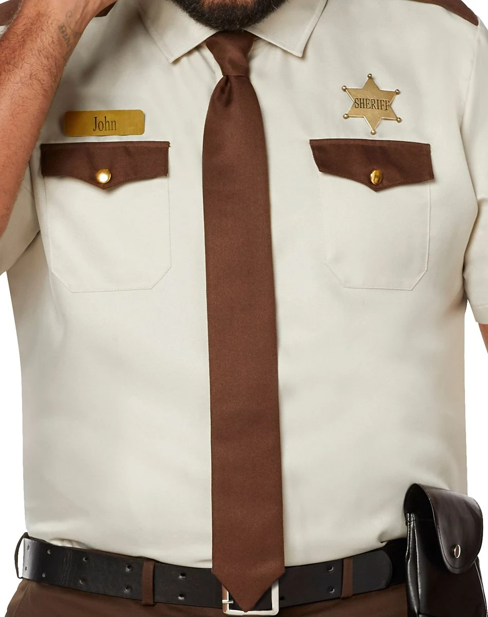Spirit Halloween Adult Sheriff Plus Size Costume Kit 4 Spirit Halloween Adult Sheriff Plus Size Costume Kit - Image 2