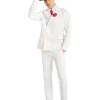 Spirit Halloween Adult White '20s Mobster Suit -HALLOWEEN COSTUMES Sales Store 01469766 a