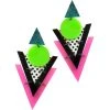 Spirit Halloween '80s Geometric Earrings -HALLOWEEN COSTUMES Sales Store 01470871 a