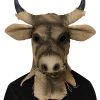 Spirit Halloween Moving Mouth Bull Scarecrow Full Mask -HALLOWEEN COSTUMES Sales Store 01471218 a