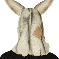 Spirit Halloween Moving Mouth Rabbit Scarecrow Full Mask -HALLOWEEN COSTUMES Sales Store 01471366 c