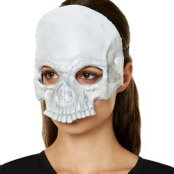 Spirit Halloween Horror Skeleton Half Mask -HALLOWEEN COSTUMES Sales Store 01472554 c