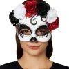 Spirit Halloween Day of the Dead Roses Half Mask 1 Spirit Halloween Day of the Dead Roses Half Mask -HALLOWEEN COSTUMES Sales Store 01473164 a