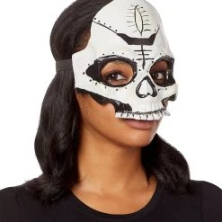 Spirit Halloween Witch Doctor Skull Half Mask -HALLOWEEN COSTUMES Sales Store 01473297 b