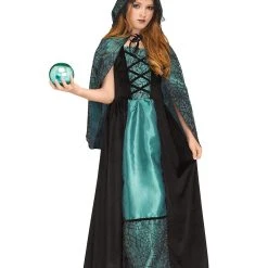 Spirit Halloween Kids Emerald Sorceress Costume