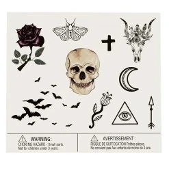 Spirit Halloween Gothic Temporary Tattoos 7 Spirit Halloween Gothic Temporary Tattoos -HALLOWEEN COSTUMES Sales Store 01473990 b