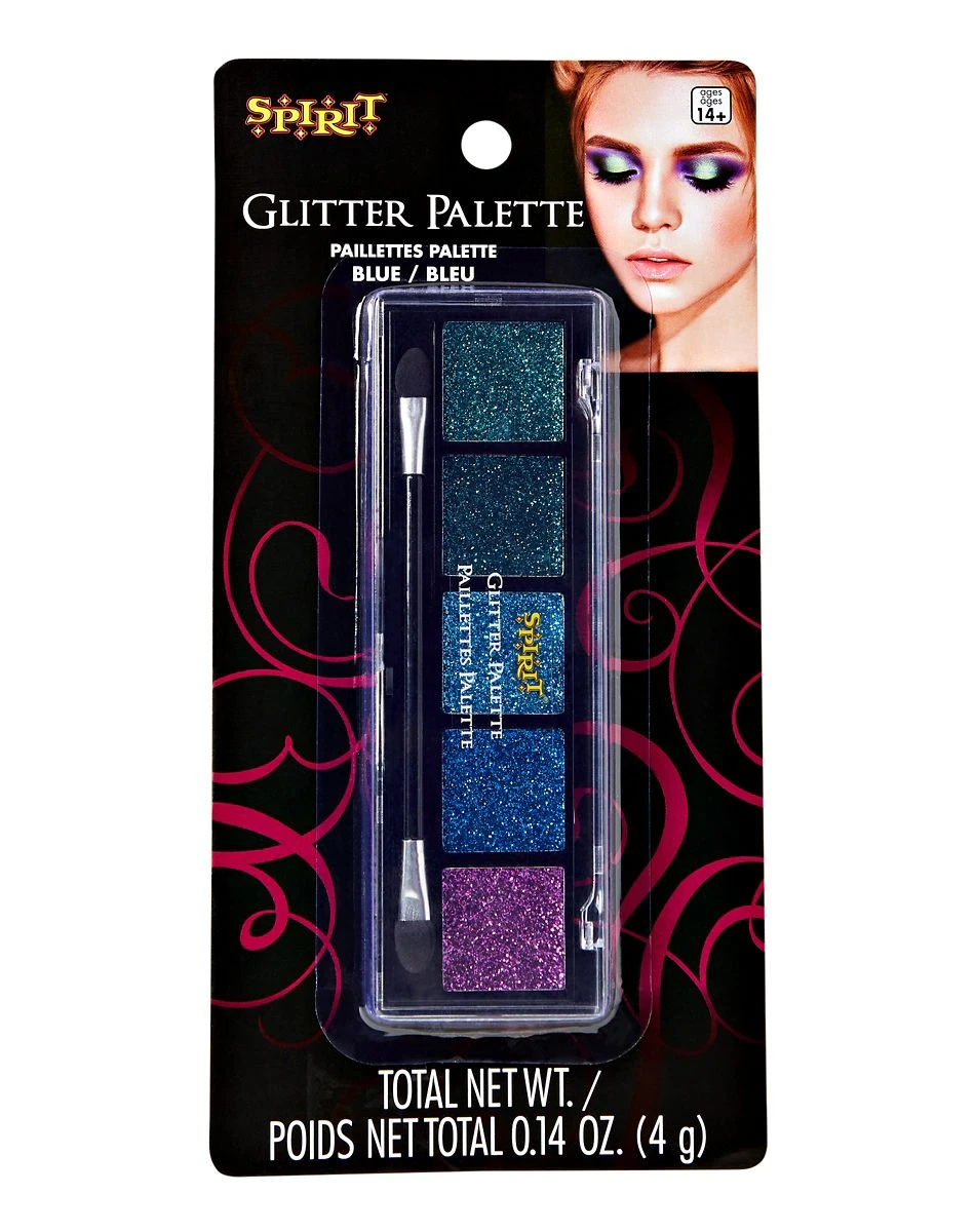 Spirit Halloween Cool Tones Glitter Makeup Palette 5 Spirit Halloween Cool Tones Glitter Makeup Palette - Image 3