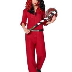 Spirit Halloween Adult Red Horror Jumpsuit -HALLOWEEN COSTUMES Sales Store 01474378 c