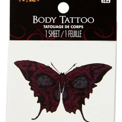 Spirit Halloween Butterfly Skull Temporary Tattoo -HALLOWEEN COSTUMES Sales Store 01474600 b