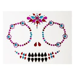 Spirit Halloween Sugar Skull Face Decal