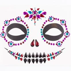 Spirit Halloween Sugar Skull Face Decal -HALLOWEEN COSTUMES Sales Store 01474741 c