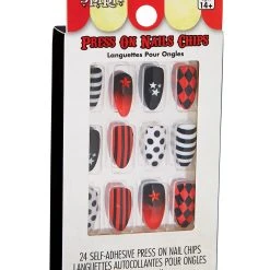 Spirit Halloween Scary Clown Press On Nails -HALLOWEEN COSTUMES Sales Store 01474865 c