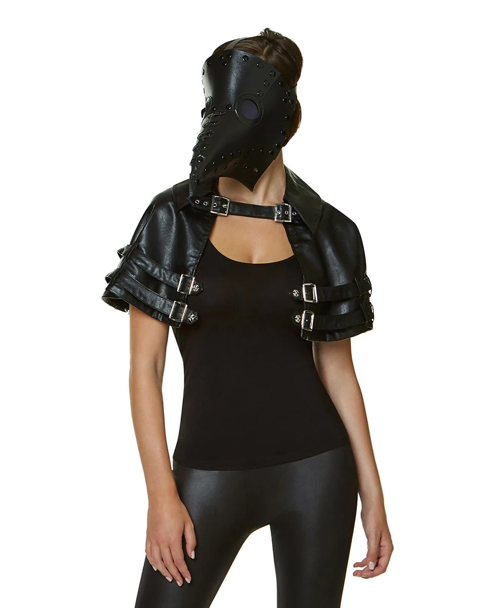 Spirit Halloween Adult Black Plague Doctor Cape 3 Spirit Halloween Adult Black Plague Doctor Cape