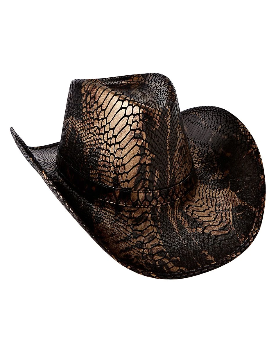 Spirit Halloween Snakeskin Cowboy Hat 3 Spirit Halloween Snakeskin Cowboy Hat
