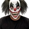 Spirit Halloween Red White and Black Clown Full Mask