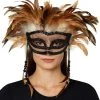 Spirit Halloween Witch Doctor Feather Eye Mask -HALLOWEEN COSTUMES Sales Store 01478676 a