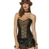 Spirit Halloween Applique Steampunk Corset 1 Spirit Halloween Applique Steampunk Corset -HALLOWEEN COSTUMES Sales Store 01479393 a