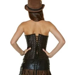 Spirit Halloween Applique Steampunk Corset -HALLOWEEN COSTUMES Sales Store 01479393 b