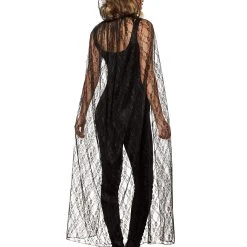 Spirit Halloween Adult Black Lace Cape -HALLOWEEN COSTUMES Sales Store 01479922 b